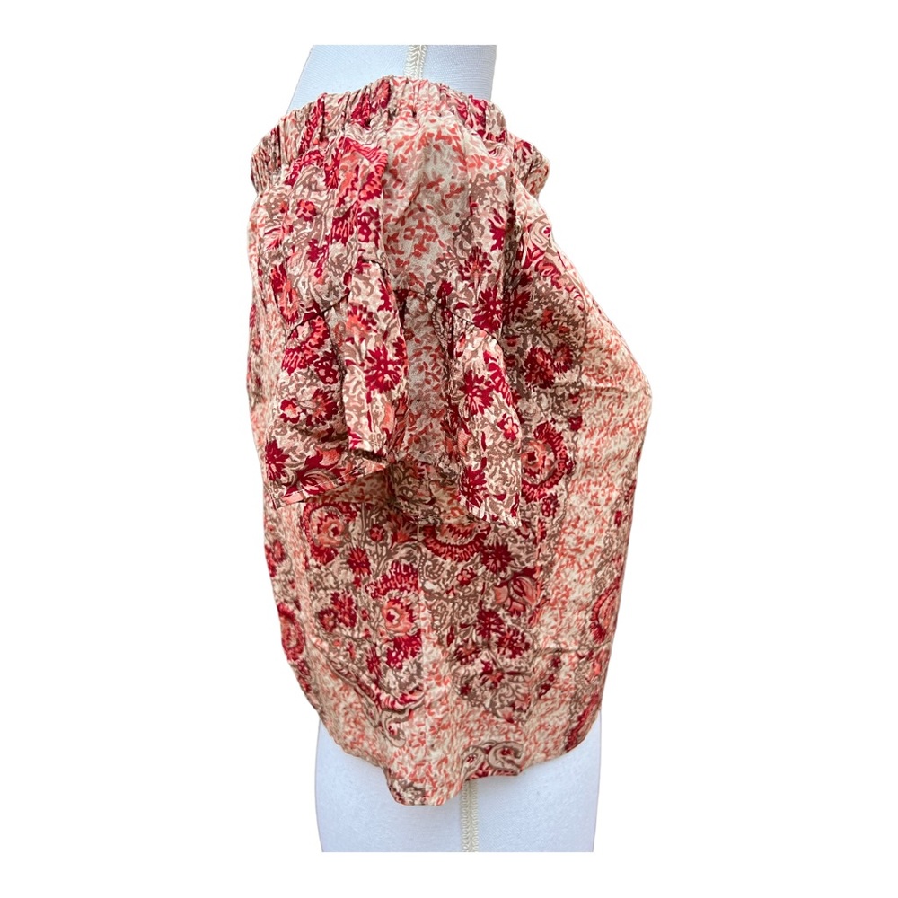 Madewell Flutter Sleeve Crop Top - image 3